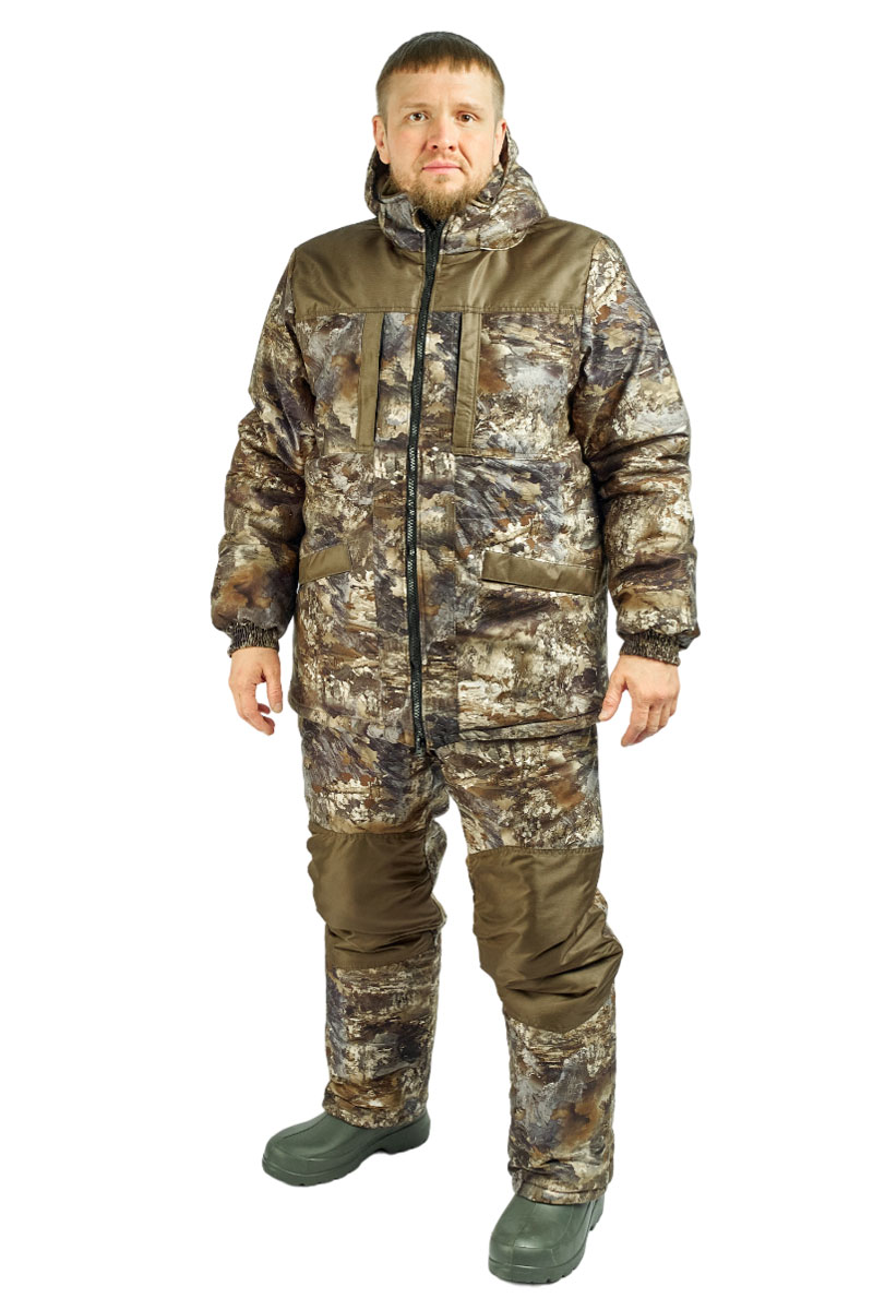 Костюм зимний мужской SEVER, алова 551-2/кошачий глаз d.khaki 19-0618