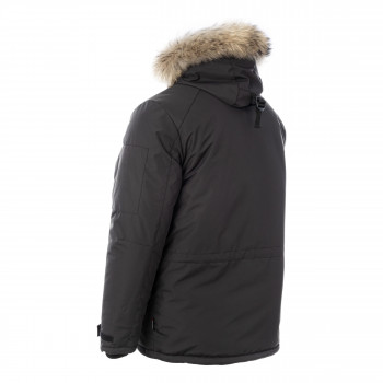 Парка мужская зимняя Brodeks KW 204 PLUS с опушкой, черный