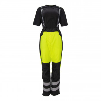 Зимние женские сигнальные брюки Brodeks KW330, желтый/черный