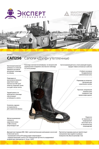 Сапоги Дэлф утепленные