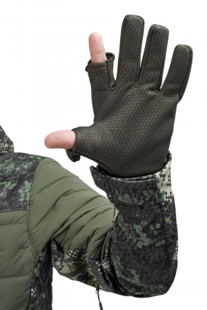 Перчатки тактические "АЛЬФА-4" с пальцами KHAKI-К