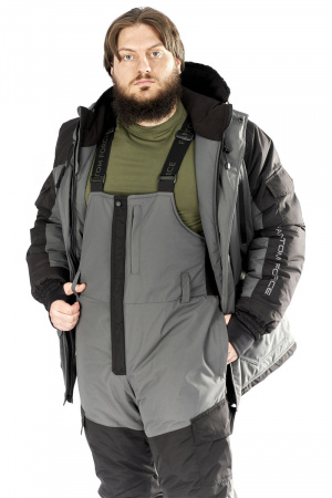 Костюм зимний мужской "NORDPOINT" (TASLAN) Grey\Black