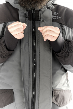 Костюм зимний мужской "NORDPOINT" (TASLAN) Grey\Black