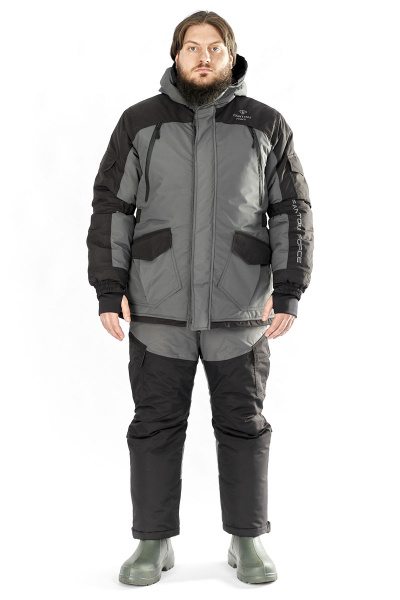 Костюм зимний мужской "NORDPOINT" (TASLAN) Grey\Black