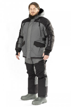 Костюм зимний мужской "NORDPOINT" (TASLAN) Grey\Black