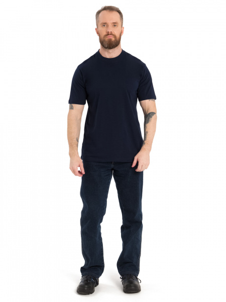 Футболка пл.160 гр., цв. т.синий