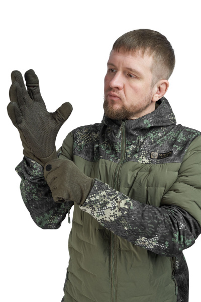 Перчатки тактические "АЛЬФА-4" с пальцами KHAKI-К
