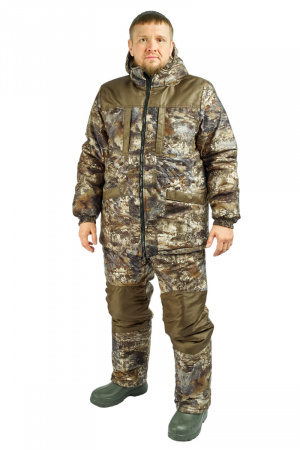 Костюм зимний мужской SEVER, алова 551-2/кошачий глаз d.khaki 19-0618
